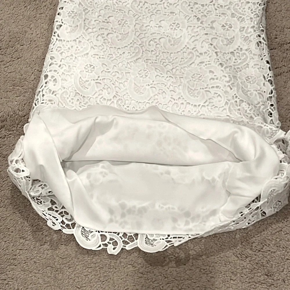 NWOT blanc du Nil Lace Dress - Picture 7 of 8